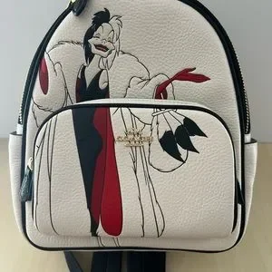 Disney X Coach Mini Court Backpack With Cruella Motif Coach Disney X Coach Mini Court Backpack With Cruella Motif  main image 4